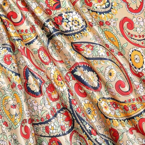 Large Hair Silk Bandana 35”×35” - Picture 2 of 4